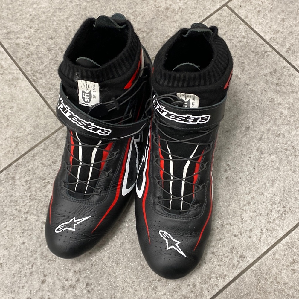 AlpineStars Tech-1 Z V2 Shoes Size 9.5 / Black/White/Red